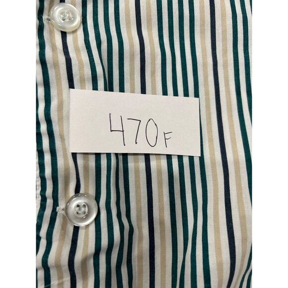 Vintage 70s Knightsbridge Mens Striped Pajama Top Button-Down Shirt Sz S - Picture 8 of 8
